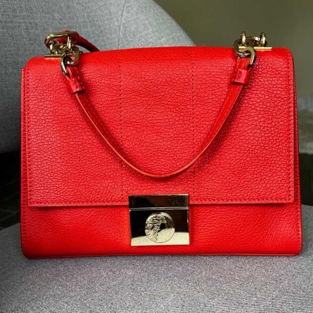 Versace Leather Shoulder Bag